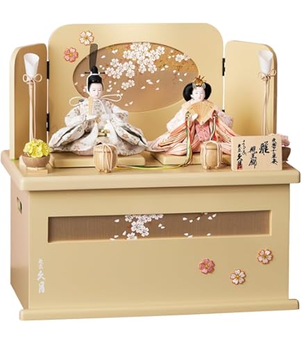 Amazon | 久月official 雛人形 親王収納飾り 銘木シリーズ 栃 73HR-S51